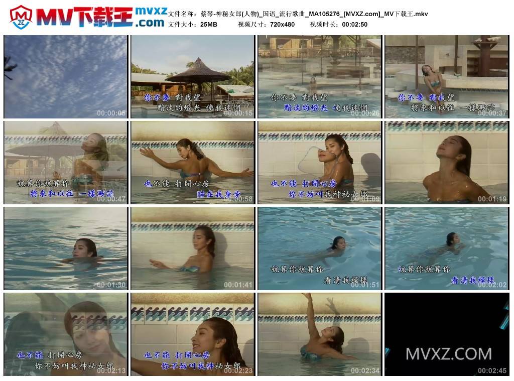 蔡琴-神秘女郎(人物)_国语_流行歌曲_MA105276